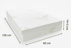 DUŠEK MEMORI S NAVLAKOM ALOEVERA 120X60X16CM